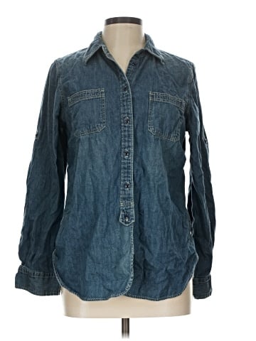 Lauren Jeans Co. Long Sleeve Button-Down Shirt (view 1)