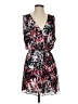 Parker 100% Polyester Print Red Cocktail Dress Size S - photo 1