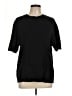 Zara Solid Black Short Sleeve T-Shirt Size L - photo 1