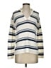 Vince. 100% Cotton Stripes Ivory Pullover Sweater Size S - photo 1