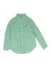 Ralph Lauren Checkered-gingham Green Teal Long Sleeve Button-Down Shirt Size 8 - photo 1