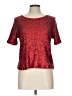 Verty 100% Polyester Red Short Sleeve Top Size L - photo 1