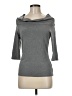 Pure Collection Gray 3/4 Sleeve Top Size 6 - photo 1