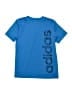 Adidas 100% Polyester Blue Active T-Shirt Size 8 - 10 - photo 1