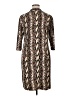 Studio One Animal Print Brown Casual Dress Size XL - photo 2