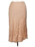 Amour Vert Solid Tan Silk Skirt Size XL - photo 1