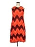 Cato Chevron-herringbone Orange Casual Dress Size 18W-20W - photo 1