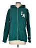 No Comment 100% Polyester Teal Zip Up Hoodie Size M - photo 1