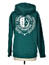 No Comment 100% Polyester Teal Zip Up Hoodie Size M - photo 2