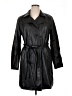 Sebby Collection 100% Polyurethane Black Trenchcoat Size XL - photo 1