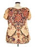 G Collection 100% Polyester Gold Short Sleeve Blouse Size 2X - photo 2