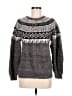 Assorted Brands Chevron-herringbone Gray Pullover Sweater One size - photo 1