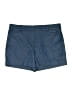 Ann Taylor LOFT Solid Blue Shorts Size 4 - photo 1