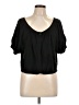 Fever Black Short Sleeve Blouse Size XL - photo 1