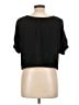 Fever Black Short Sleeve Blouse Size XL - photo 2