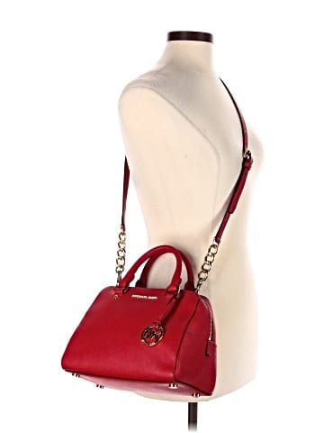 MICHAEL Michael Kors Leather Satchel (view 2)