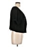 Fever Black Short Sleeve Blouse Size XL - photo 4