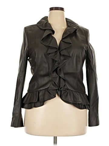 Lafayette 148 New York Leather Jacket (view 1)