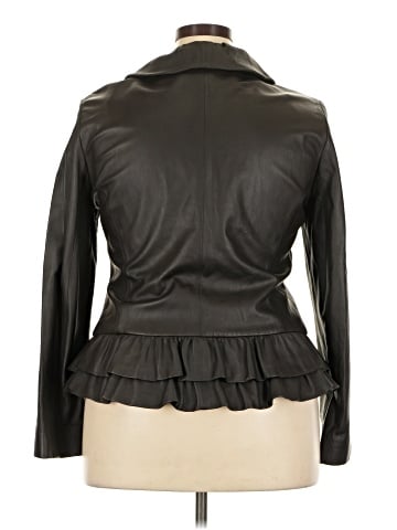 Lafayette 148 New York Leather Jacket (view 2)