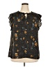 DR2 100% Polyester Black Sleeveless Blouse Size 2X - photo 1