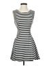 Free People Stripes Black Casual Dress Size S - photo 1