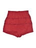 Free People 100% Cotton Chevron-herringbone Red Shorts Size XS - photo 2