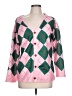 Unbranded Argyle Pink Cardigan Size L - photo 1
