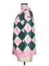 Unbranded Argyle Pink Cardigan Size L - photo 5