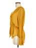 BCBGeneration Yellow Long Sleeve Blouse Size M - photo 5