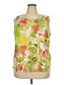 Alia Green Sleeveless Blouse Size 2X - photo 1