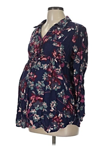 Motherhood Long Sleeve Blouse (view 1)