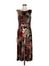 North Style Print Brown Cocktail Dress Size 8 - photo 1