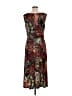 North Style Print Brown Cocktail Dress Size 8 - photo 2