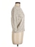 Suncoo Metallic Ivory Pullover Sweater Size Med Tall (T2) - photo 4