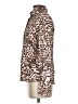 St. John Animal Print Brown Long Sleeve Silk Top Size 4 - photo 5
