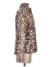 St. John Animal Print Brown Long Sleeve Silk Top Size 4 - photo 4