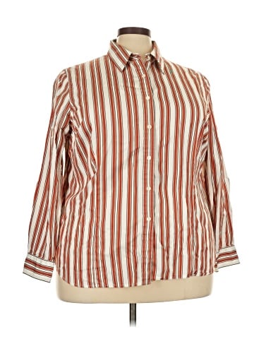 Jones New York Signature Long Sleeve Button-Down Shirt (view 1)