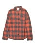 REI Plaid Orange Long Sleeve Button-Down Shirt Size L (kids) - photo 1