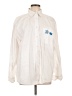 Seasalt 100% Cotton Ivory Long Sleeve Button-Down Shirt Size L - photo 1