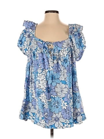 Free People Short Sleeve Blouse (view 1)