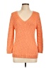 Lauren by Ralph Lauren Solid Orange Silk Pullover Sweater Size L - photo 1
