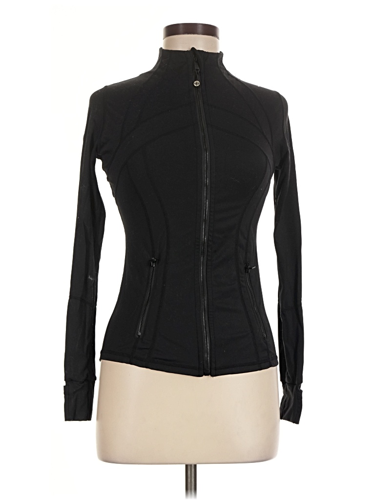 Pre-owned Lululemon Athletica Track Jacket In Black