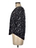 Fun2Fun 100% Rayon Floral Blue Black 3/4 Sleeve Blouse Size M - photo 5
