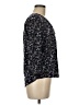 Fun2Fun 100% Rayon Floral Blue Black 3/4 Sleeve Blouse Size M - photo 4
