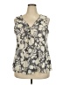 J.Jill 100% Nylon Gray Sleeveless Blouse Size 2X - photo 1