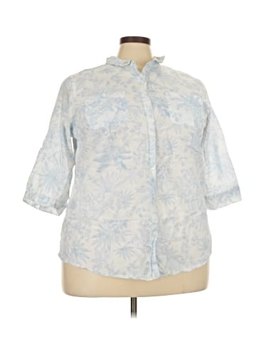 Croft & Barrow 3/4 Sleeve Button-Down Shirt (view 1)