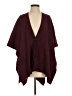 No Boundaries Burgundy Poncho One size - photo 1