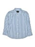 Crewcuts Stripes Blue Long Sleeve Button-Down Shirt Size 6 - 7 - photo 1
