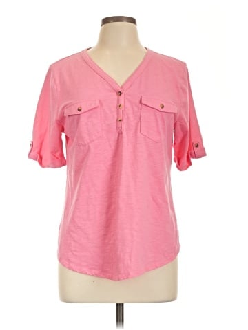 Croft & Barrow Short Sleeve Blouse (view 1)