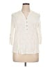 Democracy Ivory 3/4 Sleeve Blouse Size XL - photo 1